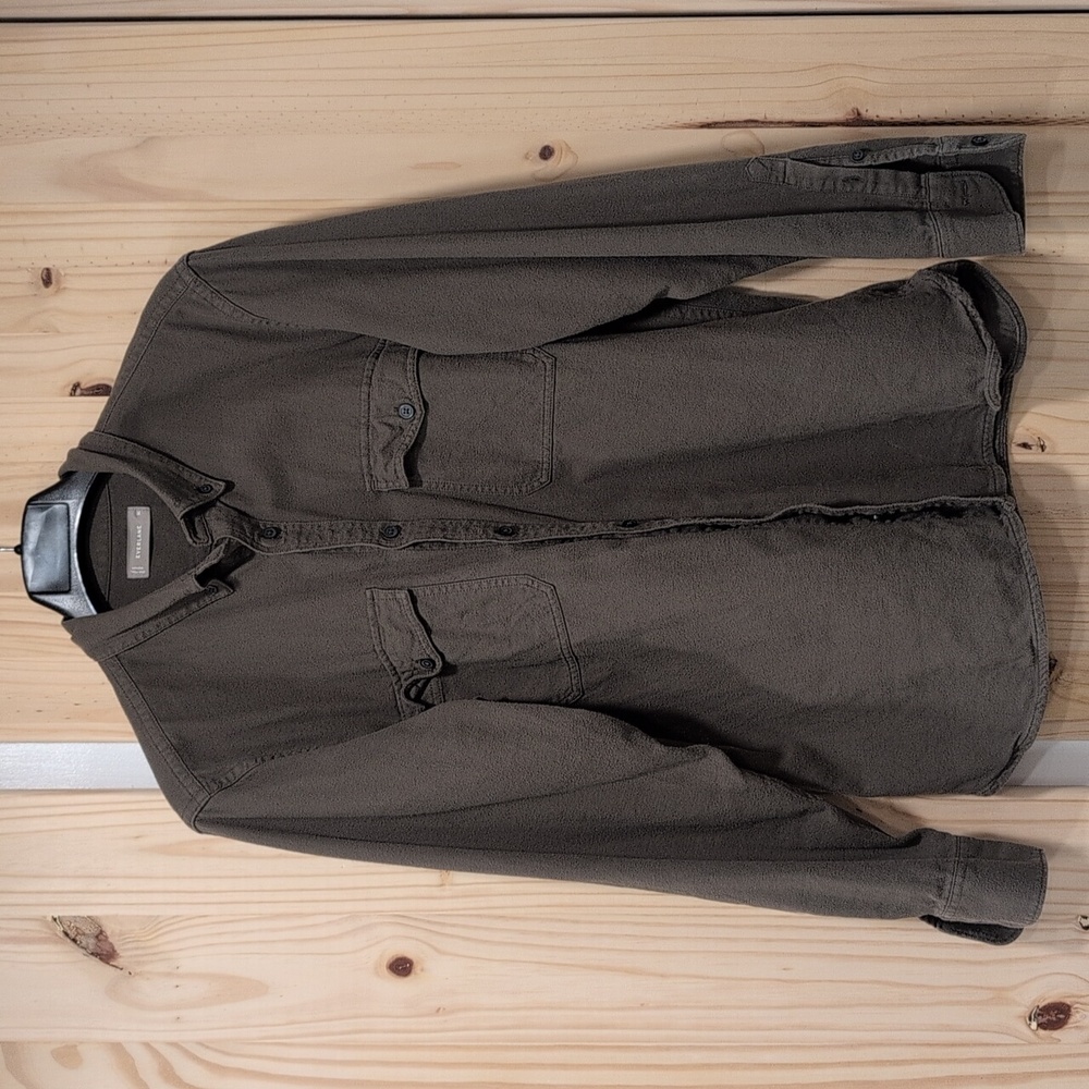 Everlane Forest Green Shirt Cotton Long Sleeve Casual Size Xl